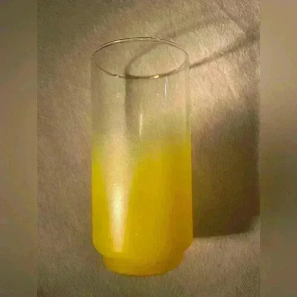 Citrus Blendo  Style Glass Libbey Satin Tumblers (2) - Picture 2 of 5